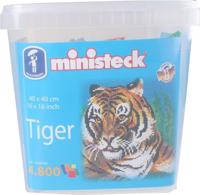 Ministeck tijger xxl eimer - knutselproject voor kinderen vanaf 6 jaar - thumbnail