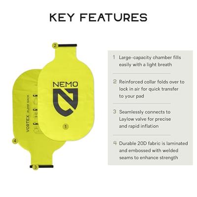 Nemo Vortex Pump Sack Pomp Luchtbedpomp 45 x 76