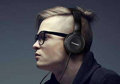 Panasonic RP-HF100ME On Ear koptelefoon Kabel Stereo Zwart Vouwbaar, Headset Mobiele telefoon