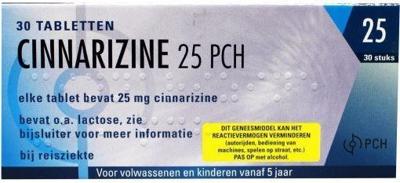 Teva Cinnarizine 25mg 30 Tabletten