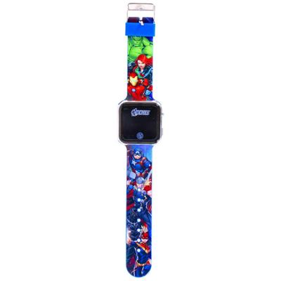 Mervel LED Horloge Avengers Blauw Mervel LED Horloge Avengers Blauw