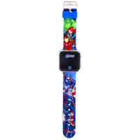 Mervel LED Horloge Avengers Blauw - thumbnail