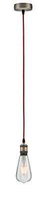 Paulmann Eldar 50386 Plafondlamp LED E27 Rood, Nikkel (geborsteld) Paulmann Eldar 50386 Plafondlamp LED E27 Rood, Nikkel (geborsteld)