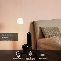 Lucide CINTRA - Hanglamp - Ø 14 cm - LED - 1x5,7W 2700K - Transparant - thumbnail