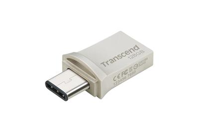 Transcend JetFlash 890 USB-stick smartphone/tablet Zilver 128 GB USB-A 3.2 Gen 2, USB-C Transcend JetFlash 890 USB-stick smartphone/tablet Zilver 128 GB USB-A 3.2 Gen 2, USB-C