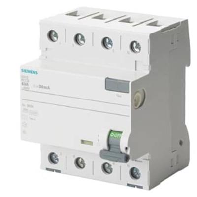 Siemens 5SV33463 5SV3346-3 Aardlekschakelaar F 63 A 0.03 A 400 V Siemens 5SV33463 5SV3346-3 Aardlekschakelaar F 63 A 0.03 A 400 V