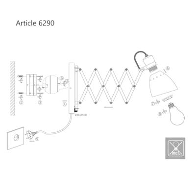 Steinhauer Wandlamp spring 6290 zwart Steinhauer Wandlamp spring 6290 zwart