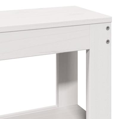 Bedframe zonder matras massief grenenhout wit 90x190 cm - thumbnail