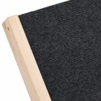 Hondenloopplank 70x35 cm massief vurenhout grijs - thumbnail