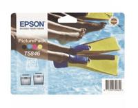 Inktcartridge + 150 vel 10x15 T584640 (C13T58464010) - thumbnail