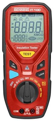 Benning IT 100 Isolatiemeter 50 V, 100 V, 250 V, 500 V, 1000 V 20 GΩ