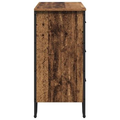 Ladekast met lade Oud Hout 91 x 35.5 x 74.5 cm Bewerkt hout