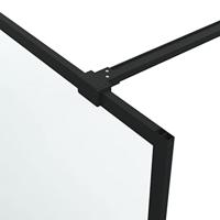Inloopdouchewand 115x195 cm mat ESG-glas zwart - thumbnail