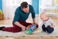 Lamaze knuffel bus interactief junior 25 x 16 x 17 cm pluche - thumbnail