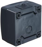 Nautic wandcontactdoos enkel IP44 1V RA antraciet - thumbnail