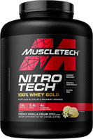MuscleTech Nitro Tech 100% Whey Gold French Vanilla Flavour (2270 g) - thumbnail