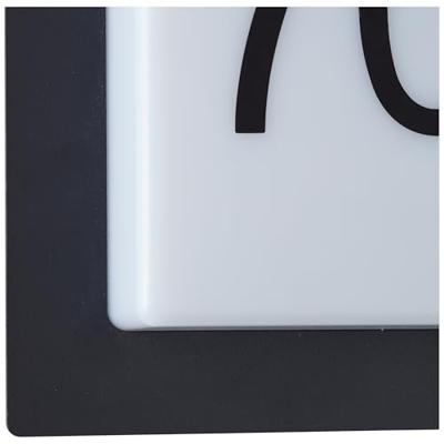 Brilliant Zwarte gevellampSten met huisnummer - G96502/75