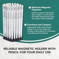 Konig & Meyer 16099 Holding Magnet magnetische potloodhouder met potlood (wit) - thumbnail