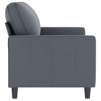 Tweezitsbank 140 cm fluweel donkergrijs