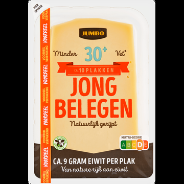 Jumbo Kaas Jong Belegen 30+ Voordeelverpakking Plakken 300 g