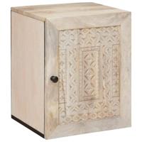 Badkamer Kast Wit 38 x 33.5 x 160 cm Massief Mango Hout - thumbnail