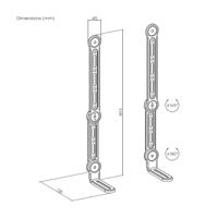 Speakerstandaard Aisens SPK03U-375 15 kg - thumbnail