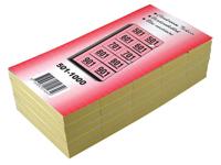 Garderobeblokken nummers van 501 t.e.m. 1.000, geel - thumbnail