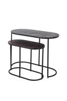 PTMD bijzettafel janca aluminium 69 cm set van 2 | 2 stuks - thumbnail