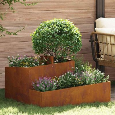 Tuin Bloempot Bruin 80 x 80 x 50 cm Cortenstaal