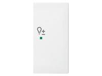 Busch-Jaeger 2CKA006220A0367 Afdekking 2-voudig free@home Zuiver wit (RAL 9010), Wit 1 stuk(s) - thumbnail