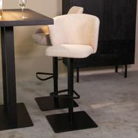 LABEL51 Barkruk Wave - Naturel - Boucle - Zithoogte 56-82 - thumbnail