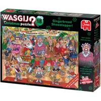 Wasgij Christmas 18 - Gingerbread Bakwedstrijd 2x1000 Stukjes Puzzel - thumbnail