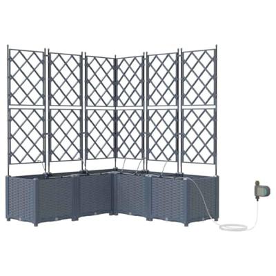 Tuin Bloempot 5 pcs Licht Grijs Staal