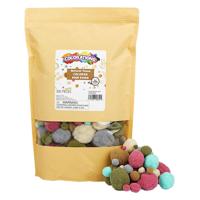 Colorations - pom poms natuurlijke tinten en kleur, 300st. - thumbnail