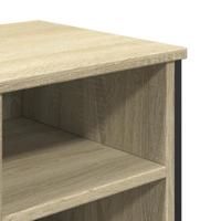 Wastafelkast 91x35x60 cm bewerkt hout sonoma eikenkleurig - thumbnail