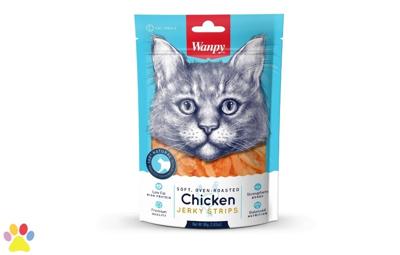 Wanpy soft oven-roasted chicken jerky strips
