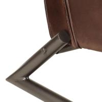 Fauteuil echt leer bruin - thumbnail