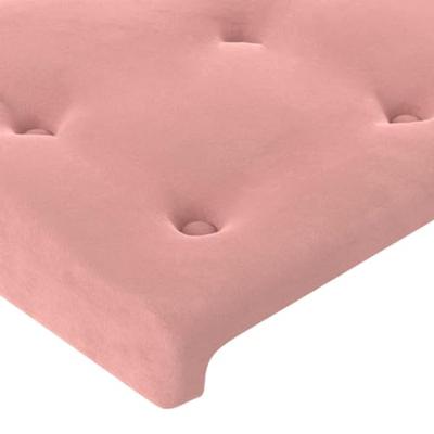 Hoofdborden 2 st 80x5x78/88 cm fluweel roze