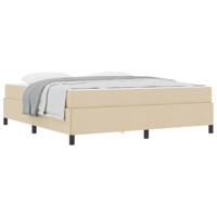 Boxspring bed Crème en Zwart 180 x 200 cm - thumbnail