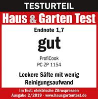 Profi Cook PC-ZP 1154 Citruspers 160 W RVS, Zwart - thumbnail