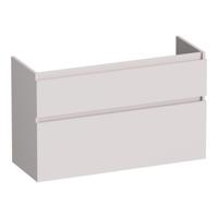Brauer Delight - Onderkast Ondiep - 100 cm - met 2 Softclose Lades Greeploos en 1 Sifon Uitsparing - Mat Zand - thumbnail