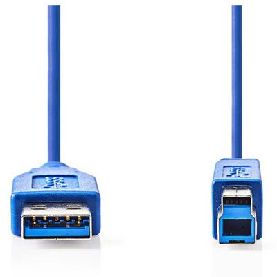 USB 3.0-Kabel | A Male - B Male | 2,0 m | Blauw