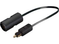 ProCar 12 V-Adapterkabel mit großer Buchse Adapterkabel Stroombelasting (max.): 8 A Geschikt voor Standaardcontactdozen Adapter 12 of 24 V= - thumbnail