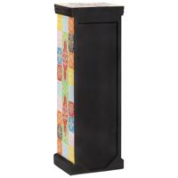 Ladekast met plank Multikleur 30 x 30 x 90 cm Massief mangohout - thumbnail