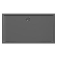 Douchebak Xenz Mariana | 160x90x4 cm | Incl.Afvoersifon-Chroom | Acryl | Rechthoekig | Zwart mat - thumbnail