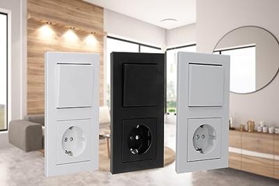 Kopp HK07 PURE mat zwart inbouw stopcontact RA met 2x USB - 4624615 Kopp HK07 PURE mat zwart inbouw stopcontact RA met 2x USB - 4624615