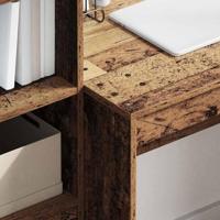Bureau Oud hout 90 x 50 x 76 cm Bewerkt hout - thumbnail
