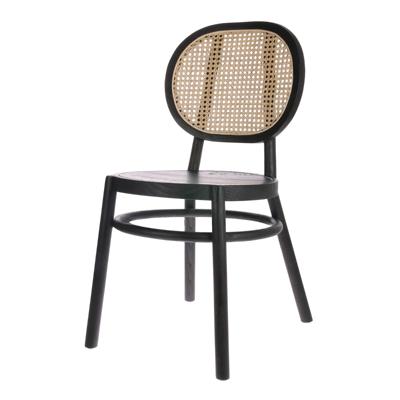 HKliving Retro eetkamerstoel Webbing Black