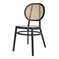 HKliving Retro eetkamerstoel Webbing Black - thumbnail