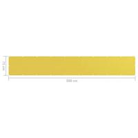 Balkonscherm 75x500 cm HDPE geel - thumbnail